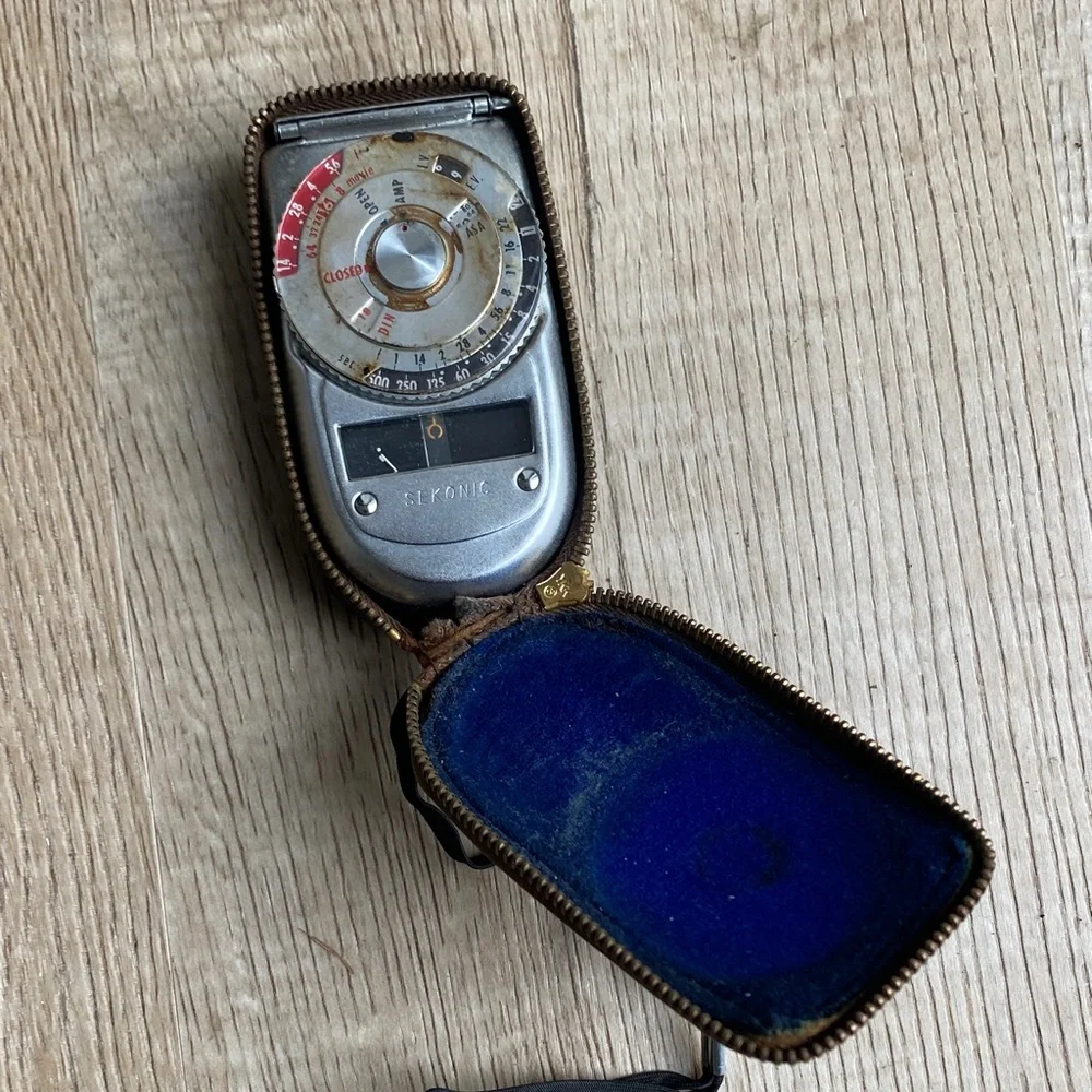 Vintage Sekonic Light Meter and Case UNTESTED